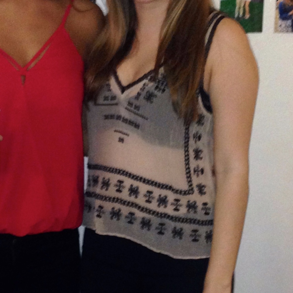 🎉HP!!🎉 Sheer & lacy embroidered Urban Outfitters tank!! - Picture 6 of 6